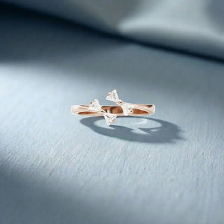 Rose Crossover Sparkle Ring