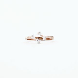 Rose Crossover Sparkle Ring