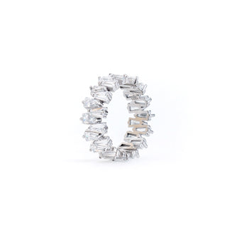 Crown Prong Eternity Band in 925 Sterling Silver by Keyona Jewellery