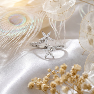 Blossom Cluster Adjustable Ring