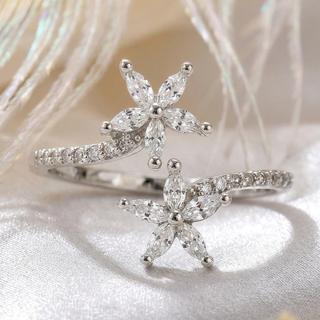 Blossom Cluster Adjustable Ring