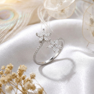 Blossom Cluster Adjustable Ring