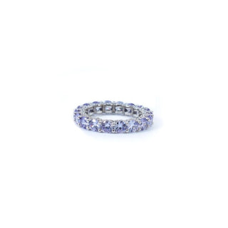 Lavender Sparkle Eternity Band in 925 Sterling Silver by Keyona Jewellery