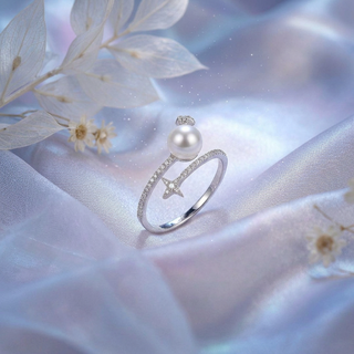 Classic Pearl Accent Ring