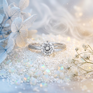 Silver Classic Engagement Ring
