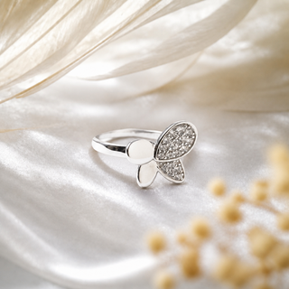 Glittering Butterfly Cocktail Ring
