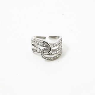 Twin Row Baguette Statement Ring