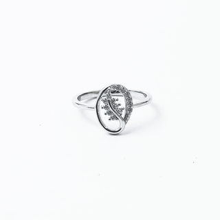 Silver Petal Bloom Ring
