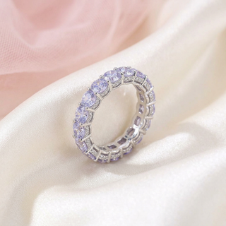Lavender Sparkle Eternity Band