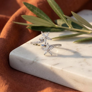 Blossom Cluster Adjustable Ring