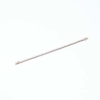 Rose Glow Tennis Bracelet
