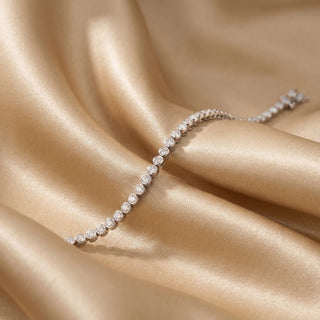 Rose Glow Tennis Bracelet