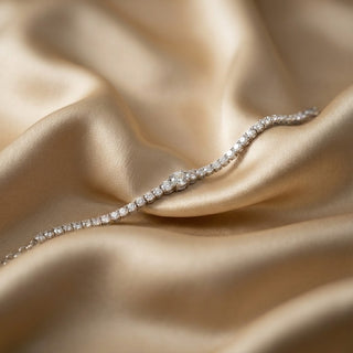 Classic Silver Tennis Bracelet