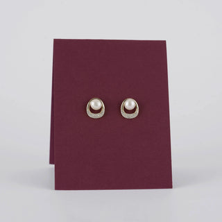 Pearl Embrace Swirl Stud Earrings