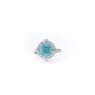 Sky Halo Cocktail Ring in 925 Sterling Silver by Keyona Jewellery