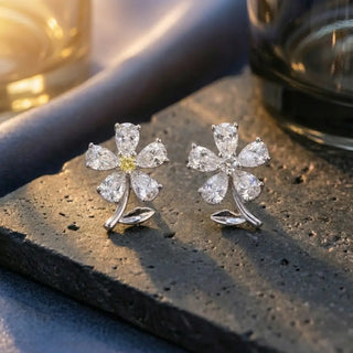 Crystal Patel Cluster Stud Earrings