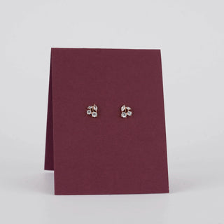 Rose Glow Cluster Stud Earrings