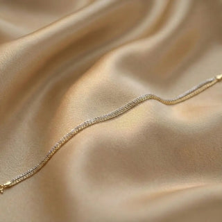 Dual‑Tone Sleek Chain Bracelet