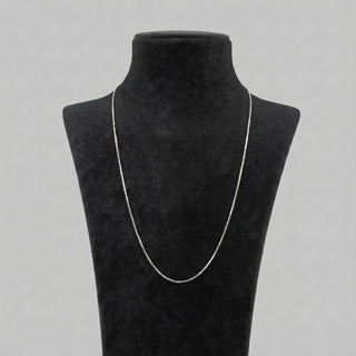 Silver Bar and Bead Chain