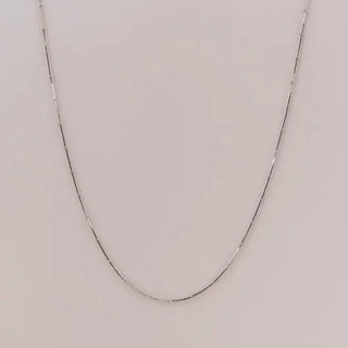 Silver bar and bead chain necklace in 925 sterling silver – Keyona Jewellery online