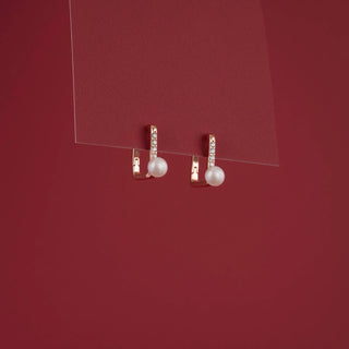 Rose Gold Square Hoops