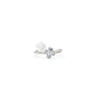 Buy silver blossom charm ring online in 925 sterling silver – floral charm ring for women by Keyona Jewellery
