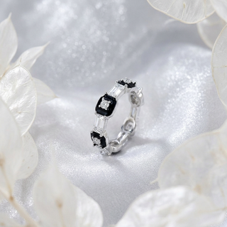 Noir Baguette Eternity Band