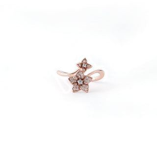 Twinkle Star Charm Ring in Rose Gold 925 Sterling Silver by Keyona Jewellery