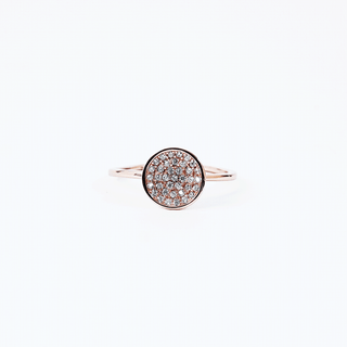 Blush Pavé Disc Ring