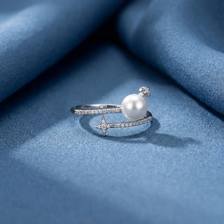 Classic Pearl Accent Ring