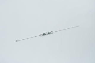 Silver Clover Link Bracelet