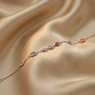Sunset Gem Line Bracelet