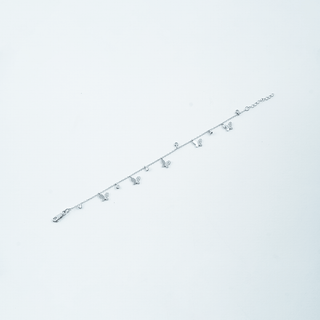 Silver Twin Butterfly Charm Bracelet