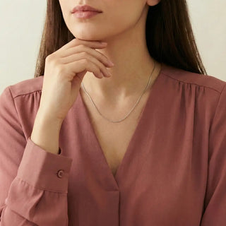 Silver rounded snake chain necklace in 925 sterling silver – Keyona Jewellery online