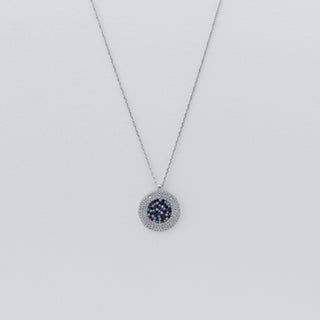 Cosmic Confetti Disc Necklace