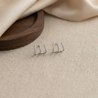 Triple Loop Ear Crawler Earrings