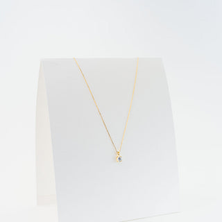 Classic Gold Solitaire Necklace