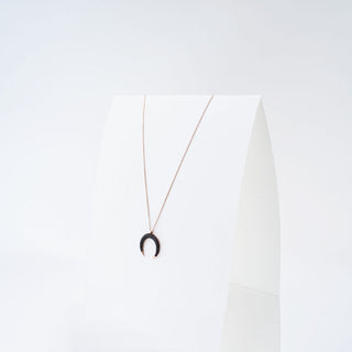 Midnight Crescent Horn Necklace