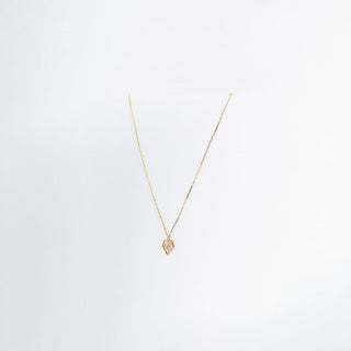 Glittering Leaf Charm Necklace