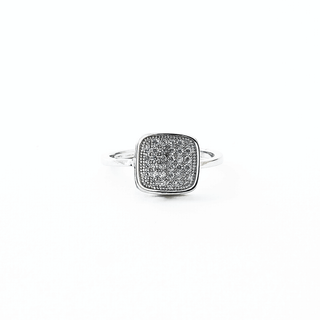 Cushion Pave Cocktail Ring