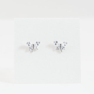 Crystal Leaf Cluster Stud Earrings