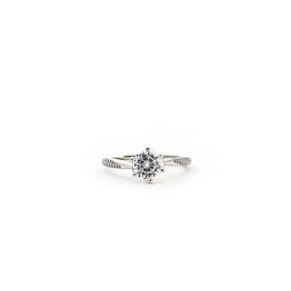 Buy silver classic engagement ring online in 925 sterling silver – solitaire ring for women by Keyona Jewellery